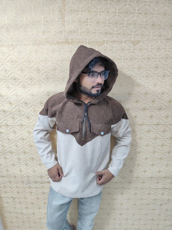 Corduroy Hoody T-Shirt - Image 5