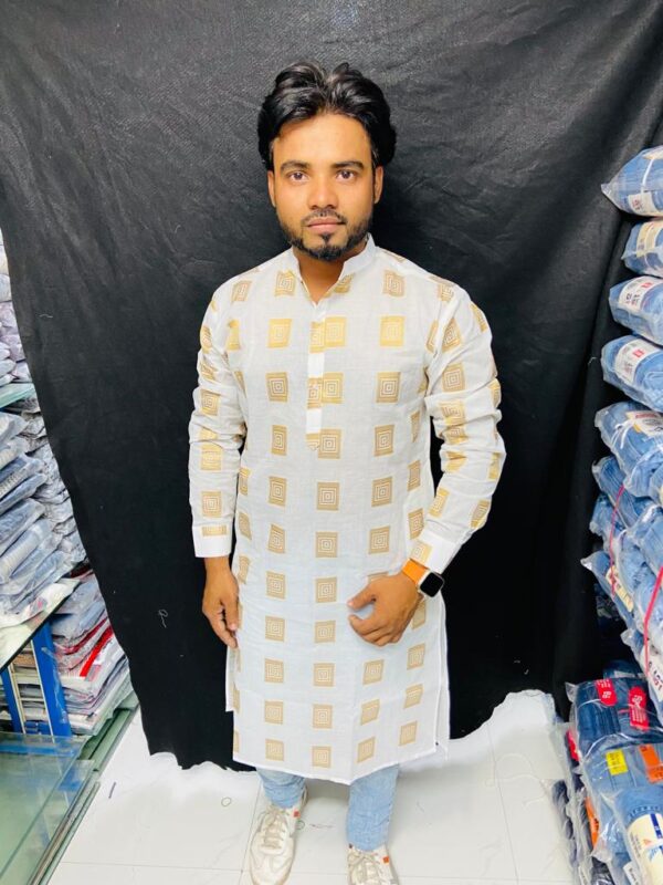 Paper Cotton Kurta - Image 3